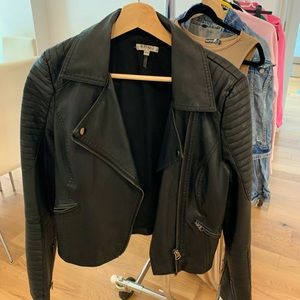 Faux leather jacket